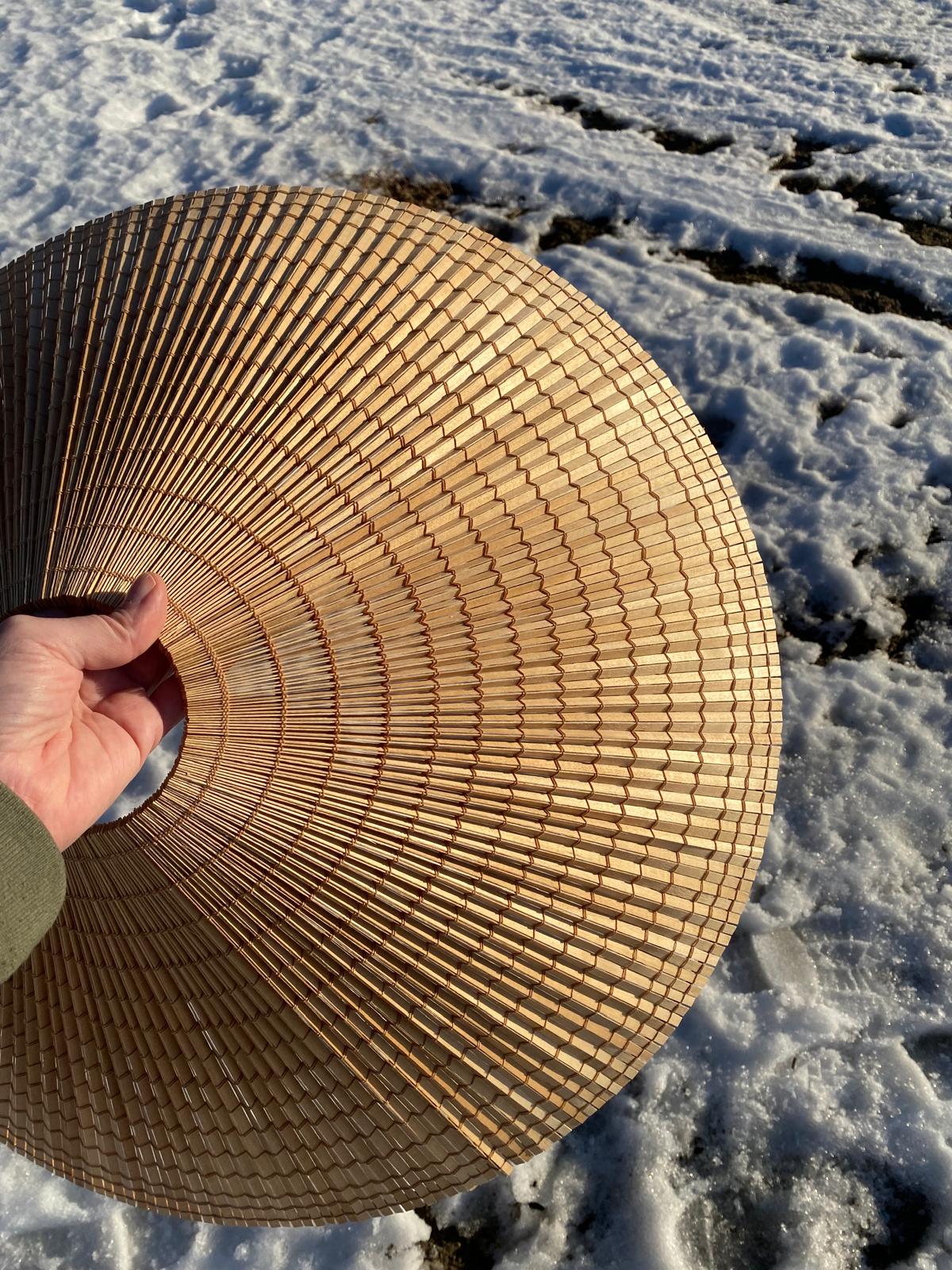 Haapasälevarjostimen rakenne